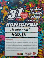 Serdecznie dziękujemy za udział w Wielkiej Orkiestrze Świątecznej Pomocy