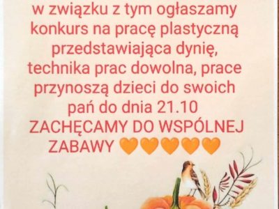Dyniowy konkurs plastyczny
