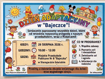 Dzień adaptacyjny w Bajeczce